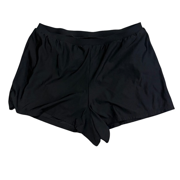 Miraclesuit Other - Miraclesuit Womens Solid Black Swim Shorts Elastic Waist Beach Bottoms Size 20W